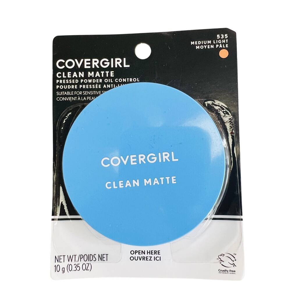 COVER GIRL Clean Matte Oil Control Pressed Powder 535 Medium Light .35oz NIP